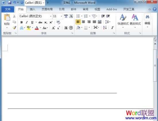Word文档线条